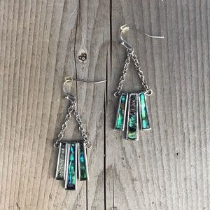 Glacier Pearle Abalone Shell “Waterfall” Earrings